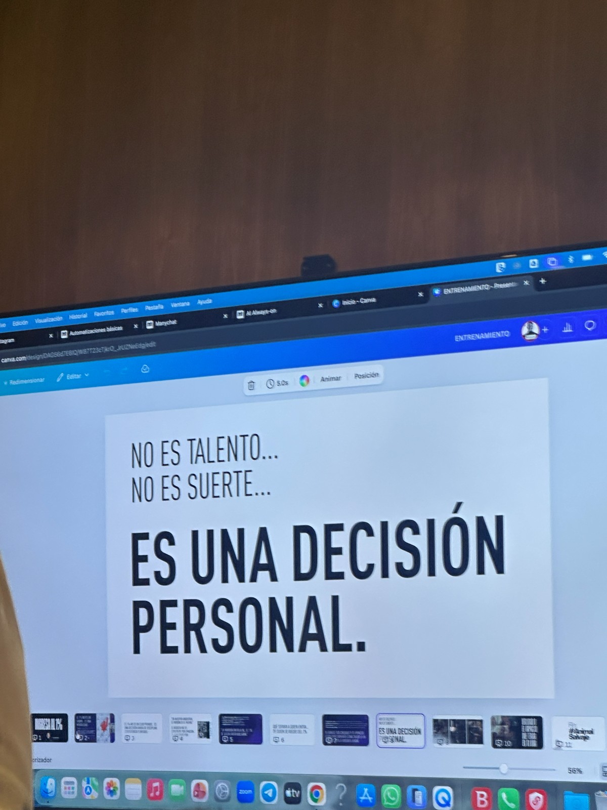 Mensaje: es una decisión personal